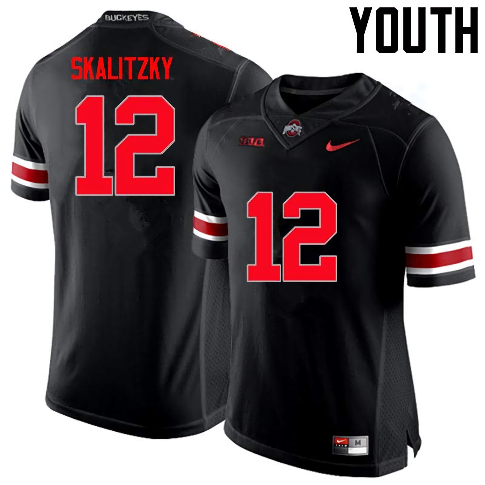Brendan Skalitzky Ohio State Buckeyes Youth NCAA #12 Nike Black Limited College Stitched Football Jersey YRH8456NP